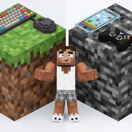 Minecraft Java vs Bedrock شنو الفرق؟ وشمن نسخة تختار فـ 2025؟