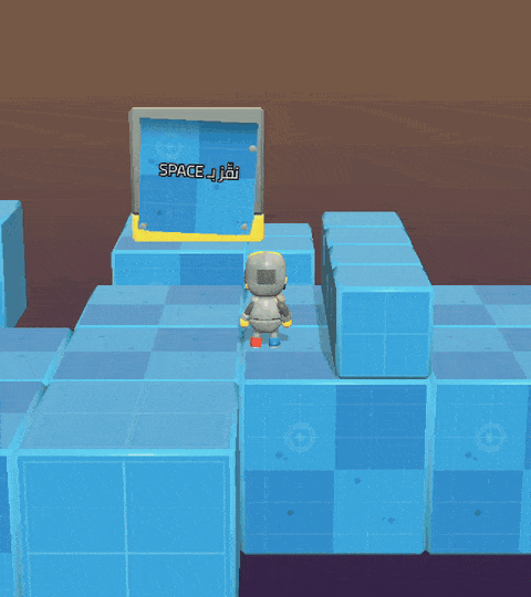 Jumping and Landing with particles