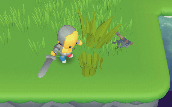 Game Polish cutting destructible bushes in the game world