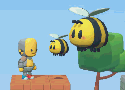 bee flying enemies, النحل