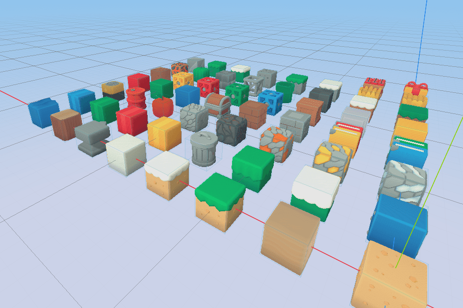 بناء المراحل باستعمال Voxel Blocks