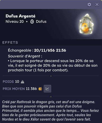 Dofus argenté